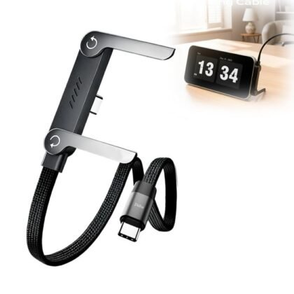 وداعاً لتعب اليدين! اشحن هاتفك بسرعة 240 وتفرج براحتك مع الكابل العجيب 2 في 1