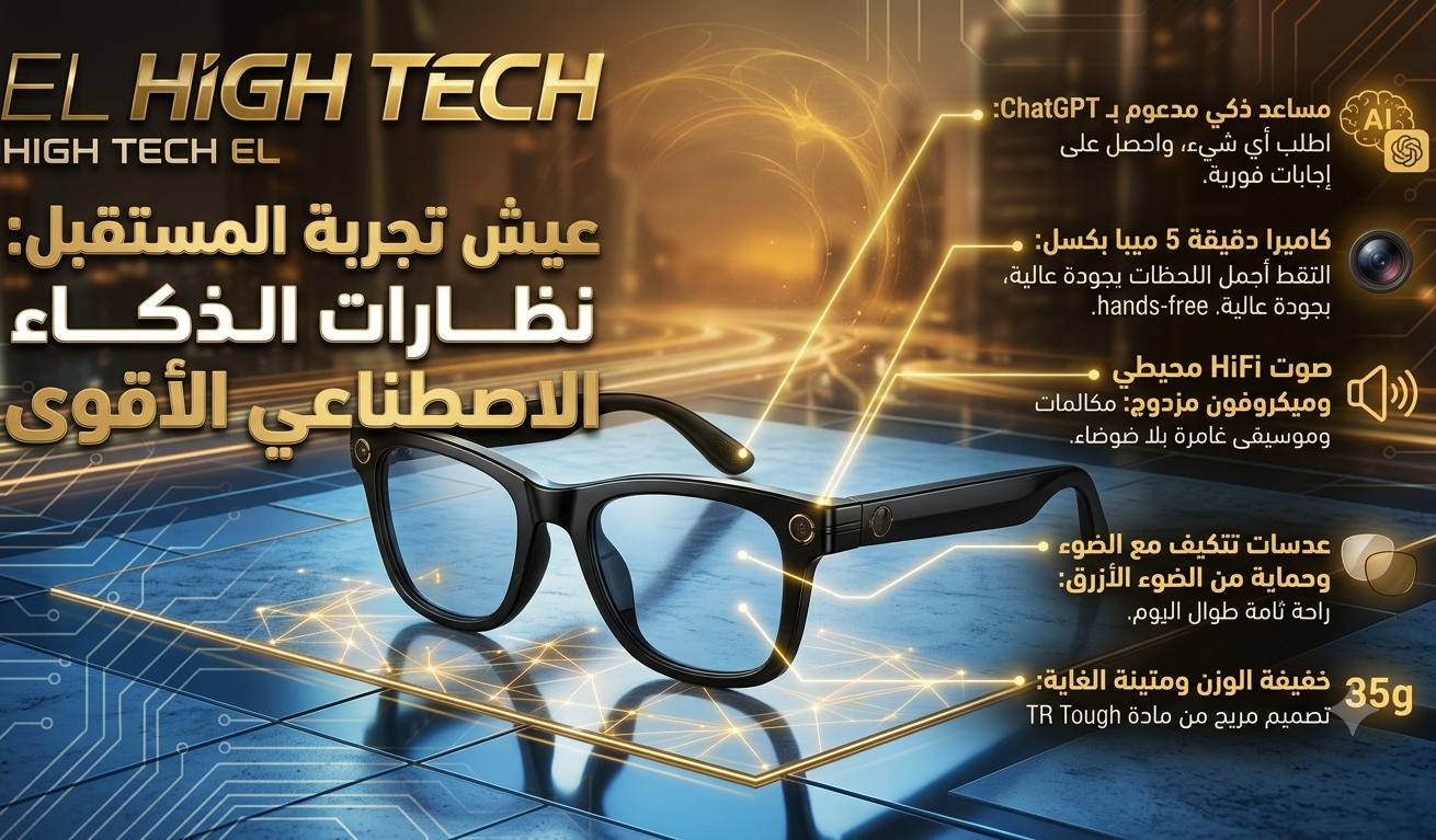 النظارات الذكية الأكثر تطوراً بالذكاء الاصطناعي – عيش تجربة المستقبل اليوم! smart glasses